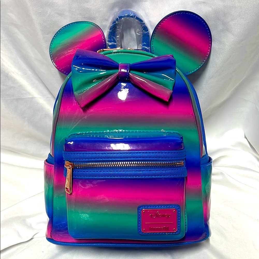 Loungefly Minnie Mouse Ombré Backpack NWT